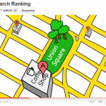 Reviews influence search queries. A visual example of how more reviews can influence ranking for the search query "coffee shops near Union Square"