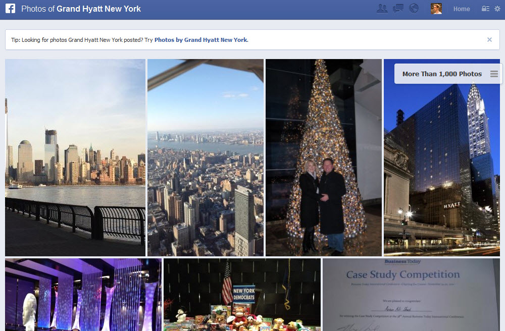 Facebook Graph Search Photos of Grand Hyatt New York
