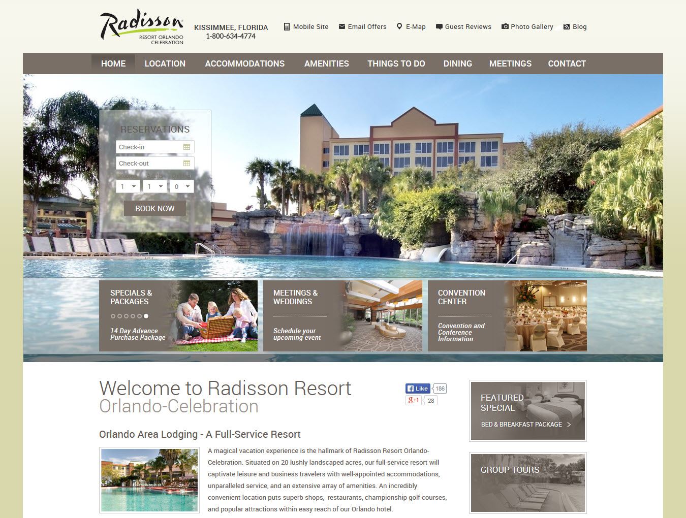 Radisson Resort Orlando Celebration Website Design & Digital Marketing image