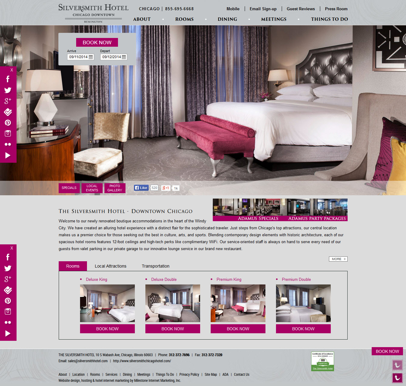 Silversmith Hotel Website Design & Digital Marketing image