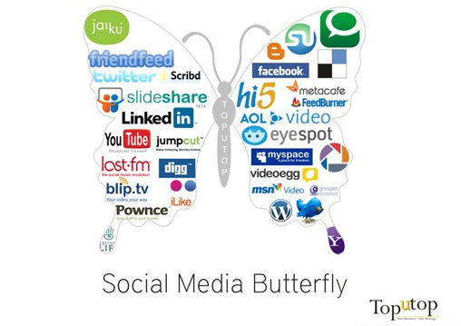 Social Media Butterfly Social Media Butterfly
