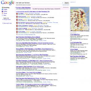 7 Pack local results 7 Pack local results with the map in the upper-right corner.