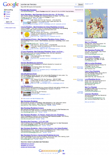 "Death to Directories" - only local results displayed above the scroll "Death to Directories" - only local results displayed above the scroll