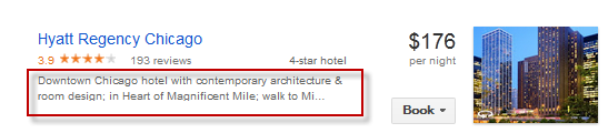 Google Hotel Finder Profile