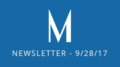 Milestone Newsletter - September 28, 2017
