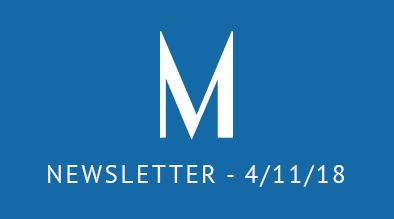 Milestone Newsletter April 11, 2018