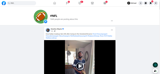 Facebook NFL - milestoneinternet.com, Milestone Inc.