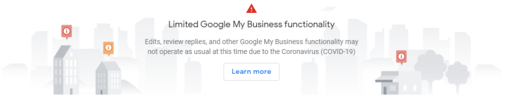 Google announcement - limited functionality on Google My Business. - milestoneinternet.com, Milestone Inc.