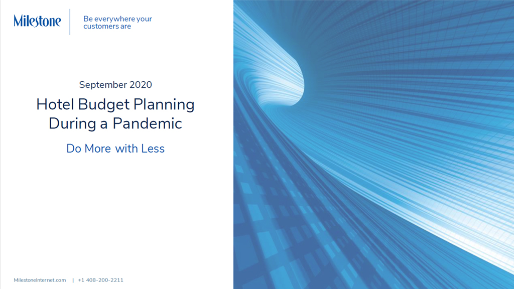 Hotel Budget Planning During a Pandemic - milestoneinternet.com, Milestone Inc.
