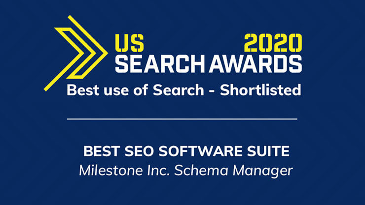 Milestone Schema Manager shortlisted for 'Best SEO Software Suite'  - milestoneinternet.com, Milestone Inc.