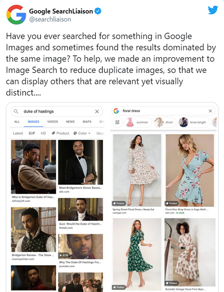 Image search update – Reduce duplication