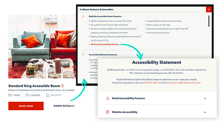 accessibility details and descriptions