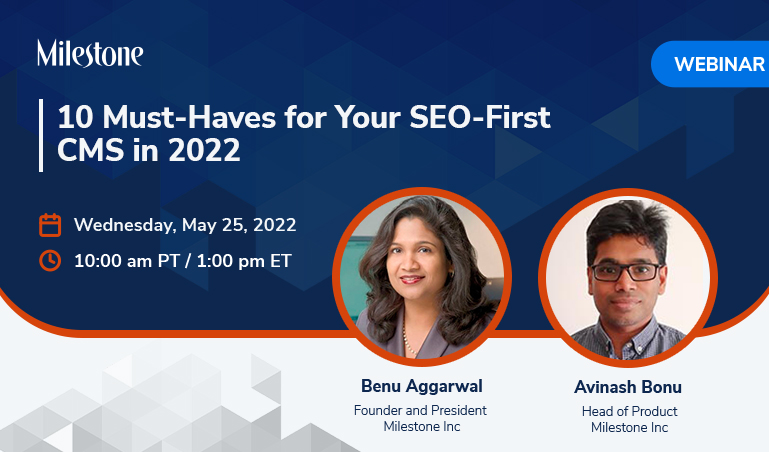 Webinar: 10 Must-Haves for Your SEO-First CMS in 2022