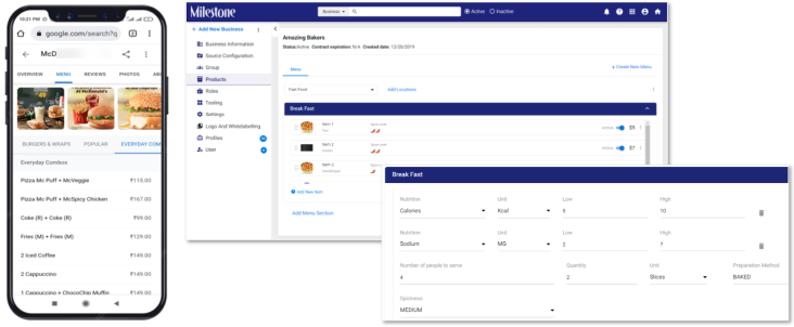 Milestone Menu Manager: Your scalable solution to be found by hungry customers across channels and locations